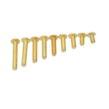 20pcs Lantian 12 9 Halbrund Kopf Plattierung Titan Gold M3 5 6 8 10 12 14 16 18 20mm Sechskantschraube