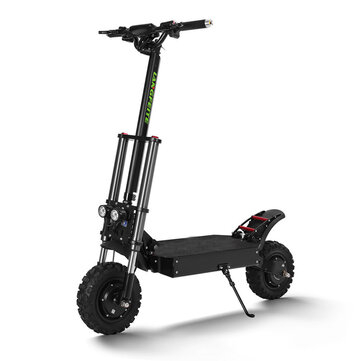 LANGFEITE&nbsp;T8&nbsp;1200Wx2&nbsp;Scooter&nbsp;électrique&nbsp;pliable à moteur double 26Ah 11 pouces vitesse maximale 70 km / h Max. Charge 150 kg Double système de freinage EU Plug