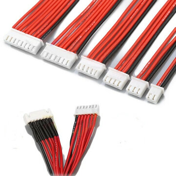 Lipo acculader Silicon Wire Balance Extension Cable 2S 3Pin 3S 4Pin 4S 5Pin 6S 7Pin 8S 9Pin 2,54XH 30cm