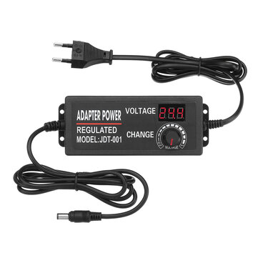 Excellway® 9-24V 3A 72W AC/DC Adapter Switching Power Supply Adjustable Power Adapter Display EU Plug