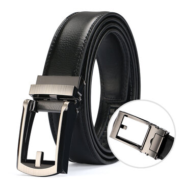 Men Casual Outdoor Automatic Buckle Leather Belt