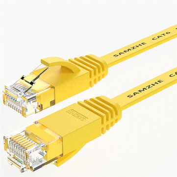 SAMZHE 1 ~ 15 M CAT6 UTP 1000Mbps Gigabit Flat RJ45 C&acirc;ble de raccordement Ethernet C&acirc;ble de r&eacute;seau LAN