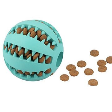 7CM Interactive IQ Treat Ball Boules de chien en caoutchouc Jouets avec Bite r&eacute;sistant Soft Rubber Dog Balls 