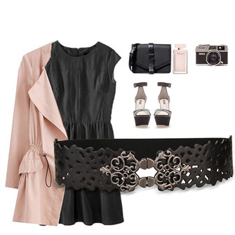 Cinture in cotone in pelle in prima donna con elastico Cintura a pulsante in metallo allungabile