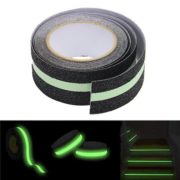 Anti Slip Grip Tape Glow In Dark Green Luminous Safety Tread Tape Abrasive For Stairs Step Outdoor 5cm*5m