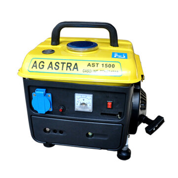 750W 220V Gasoline Generator Mini Power Supply 4L Fuel Tank Low Noise Portable Household Miniature
