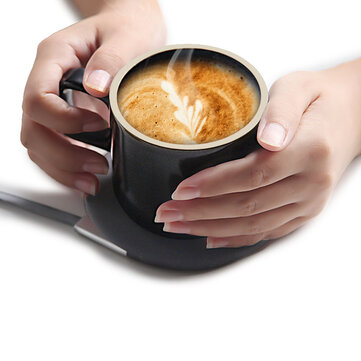 VH Charge sans fil Tasse thermos &agrave; 55 &deg; C Tasse &agrave; caf&eacute; Tasse &agrave; caf&eacute; Mugs style japonais Tasse &agrave; caf&eacute; en c&eacute;ramique avec sous-verres Ensemble de xiaomi youpin