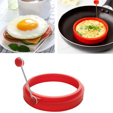 Honana HN-EG1 Omelette Maker Form Runde Form Silikon Nonstick Braten Ei Form Form Ring Pancake Ringe Form Für Küche Kochen Form
