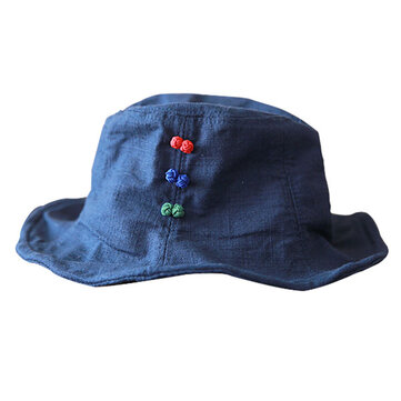 Casquettes de seau de visière de coton de coton ethnique de femmes