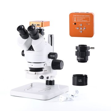S$592.04 11% 21MP 2K HD USB Microscope Camera with 56 LED Light Trinocular Stereo Microscope Zoom 7X-45X Repair Microscope For PCB Soldering Measurement & Analysis Instruments from Tools, Industrial & Scientific on banggood.com