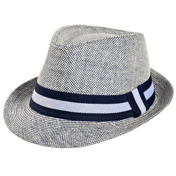Unisex Hombres Mujer Paja Jazz Cap Verano Respirable al aire libre Sombrilla Visera Panamá Sombrero