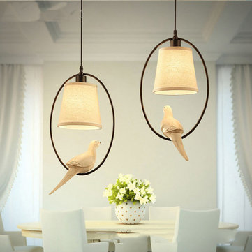 E14 Modern Creative Bird Pendant Light Restaurant Living Room