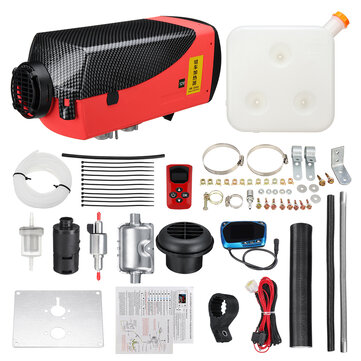 12V 8KW Air Diesel LCD Термостат Дистанционное Управление Глушитель Парковка Авто Нагреватель Для RV Truck Лодка Обогрев прицепа