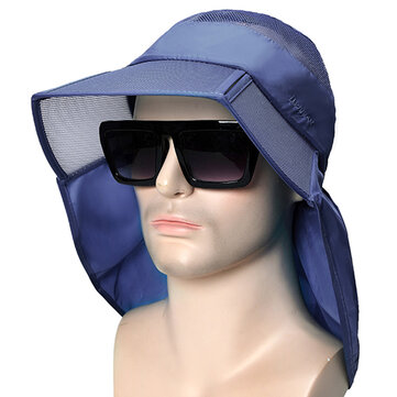 Homens Mulheres Respirável Sol Dobrável Chapéu Wide Brim Visor Balde Chapéu Esporte Ao Ar Livre Anti-UV Pesca Chapéu