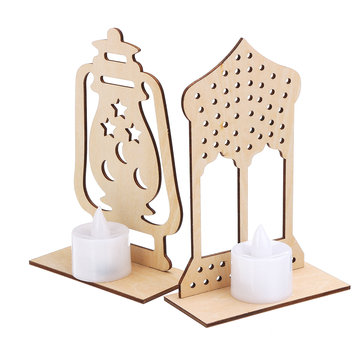 Lampada Di Legno Palazzo Islamico Fai Da Te Led Decorazioni Regali Da Tavolo Per Eid Mubarak