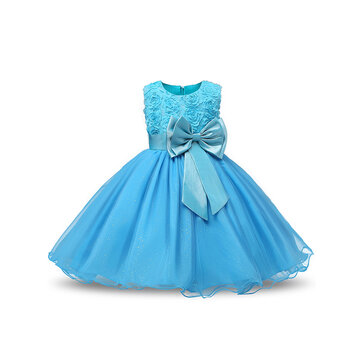 Flower Toddler Girls Kids Wedding Formal Princess Dress