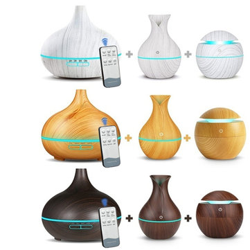 S$59.81 % 3Pcs Remote Control Electric Aroma Essential Oil Diffuser 7-Color LED Light Ultrasonic Air Humidifier Wood Grain Essential Diffuser Electrical Equipment & Supplies from Tools, Industrial & Scientific on banggood.com