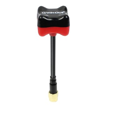 QWINOUT 5.8Ghz 1.26dBi FPV Antenna High Gain SMA/RP-SMA for iFlight Geprc RC Drone Fatshark Skyzone Goggles Monitor VTX RX