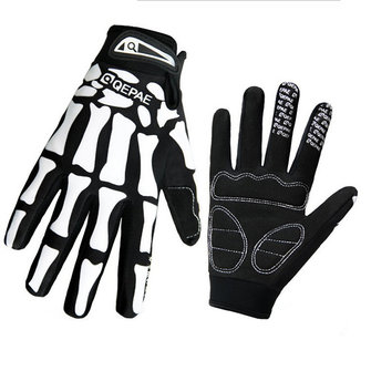 Herren Geist Klaue Menschliches Skelett Motorrad Vollfinger Handschuhe Winter Warme Handschuhe