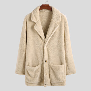 Manteau décontracté long 100% coton hiver double mens pour hommes