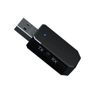 iMars KN331 Bluetooth 5.0 Audio Empf&auml;nger Sender 2-in-1 USB 3.5mm AUX Klinke Stereo Adapter f&uuml;r TV Kopfh&ouml;rer PC Auto CD Player
