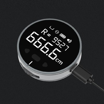 Duke Small Q Electronic Ruler Black Electronic Measuring Ruler Can Measure Straight Line Curve Cylinder and Irregular Objects Tape Measure