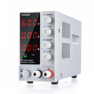 Minleaf NPS605W 110V/220V 0-60V 0-5A Adjustable Digital DC Power Supply 300W Regulated Laboratory Switching Power Supply