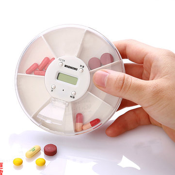 Xmund XD-PB2 Getimede herinnering Pillendoos 7 compartimenten Reis Draagbare Bill Opbergbox Pillendoos