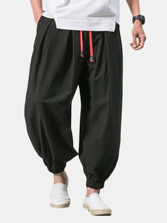 Men's Cotton Loose Comfy Baggy Jogger Casual Pants