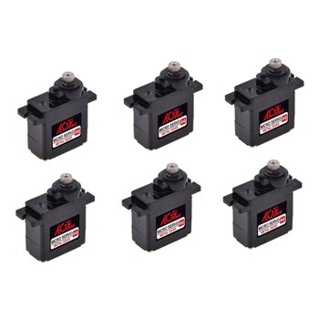 6 PCS AGF B11DLSA Analog 2.8KG 11g Micro Metal Gear Servo For Fixed Wing RC Airplane Car Robot