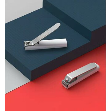 Original XIAOMI Mijia No Splash Nail Clipper Cutter Cleaner Fingernail Toenail Manicure Pedicure Anti-splash with Shell Case Stainless Steel Trimmer