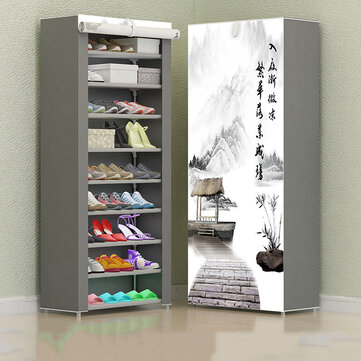 10 Floors Shoe Racks Wall Shelf Closet Organizer Storage Box Stand 10 Floors Shoe Racks Wall Shelf Closet