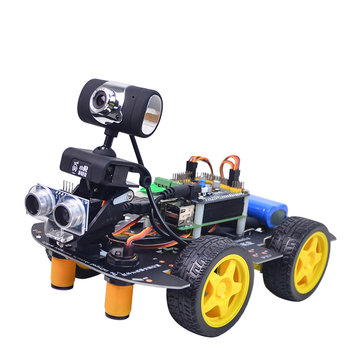 Xiao R GFS DIY Smart Programmable RC Robot Car Wifi Bluetooth APP/Stick Control With HD Camera Raspberry Pi 4B Board