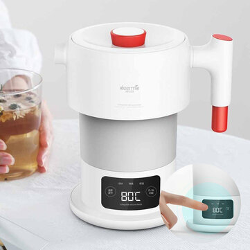 Deerma DEM-DH207 0.6L Portable Pot Pliable Bouilloire &Eacute;lectrique Contr&ocirc;le Smart Touch Pot D'isolation