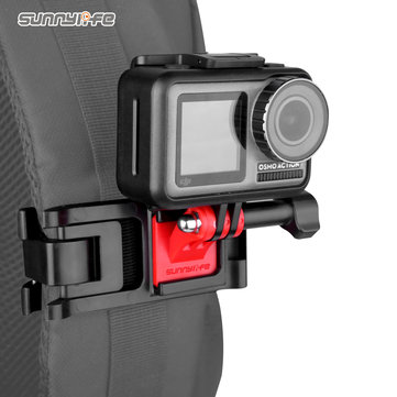 Sunnylife Universal Sports Camera Backpack Clamp Adjustable Clips for GoPro 8 / DJI Osmo Action / Osmo Pocket