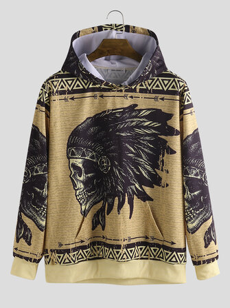 Bluzy z nadrukiem z długim rękawem dla mężczyzn