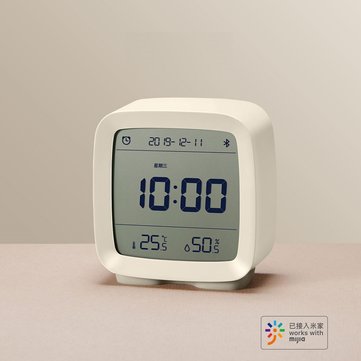 ClearGrass Bluetooth Digital Thermometer Temperature and Humidity Monitoring Alarm clock Night Light 3in 1 From Xiaomi Youpin