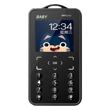 KUH T5 1.77 Inch 500 mAh bluetooth Dialer FM Radio Blacklist Smallest Mini Card Phone for Children