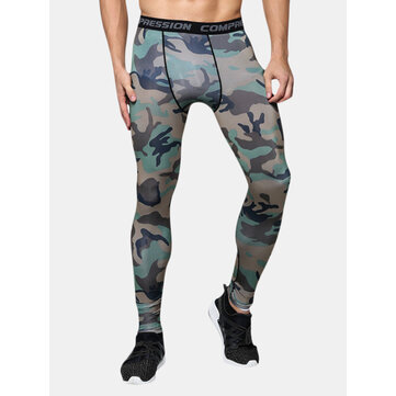 Mallas transpirables de entrenamiento para correr con camuflaje