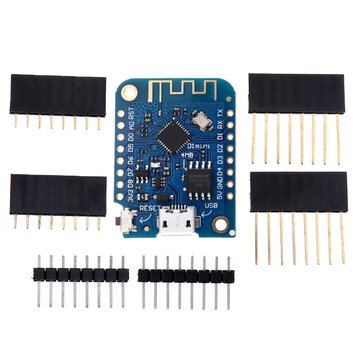 Wemos® D1 Mini V3.0.0 WIFI Internet des objets basé sur la carte de développement ESP8266 4MB MicroPython Nodemcu Compatible Arduino