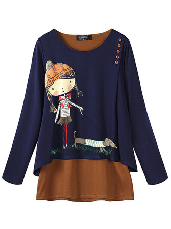 Blouse met lange mouwen voor vrouwen