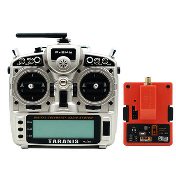 FrSky Taranis X9D Plus 2019 2.4G 24CH ACCESS ACCST D16 Mode2 FCC Version Transmitter with R9M 2019 900MHz Long Range Transmitter Module