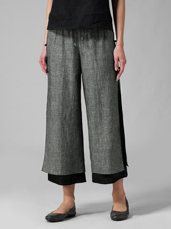 Katmanlı Kurbağa Düğmesi Pantolon