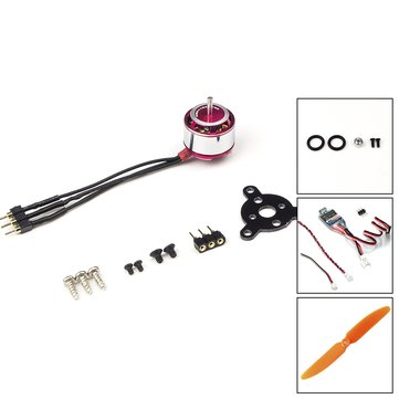 AEORC RC Power Combo MM1104H 1104 KV3700 3700KV Brushless Motor + 1s/2s 5A ESC+5030 Prop for RC Fixed Wing Airplane Plane