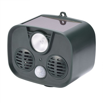 Solar Ultrasonic Repeller bird Outdoor Solar Ultrasonic Pest Animal Repeller PIR Repellent Garden Cat Dog Bird