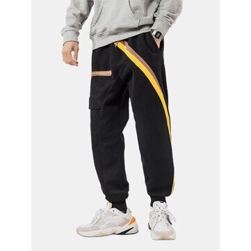 Plus Veludo Grosso Hit Cor Harém Aptidão Esportes Masculino