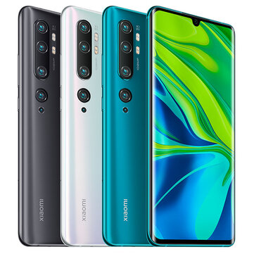 Xiaomi Mi Note 10 Global Version 6,47 pouces 3D courbe AMOLED 108MP Penta Appareil photo 30W Charge rapide 6GB 128GB 4G Téléphone intelligent