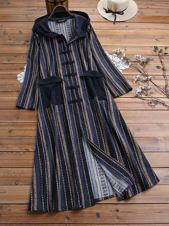 hooded maxi dress