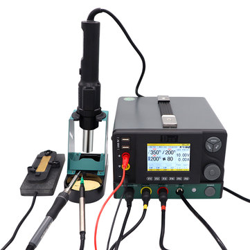 DES H95 5 in 1 Soldering Station SMD Maintenance Rework Station Soldering Iron Vacuum Sunction Station with Regulated Power Supply