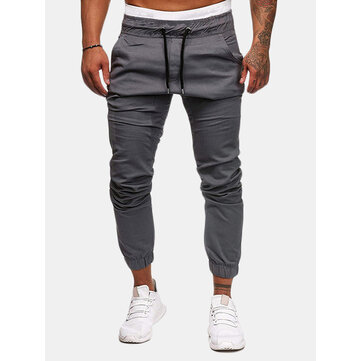 Повседневная эластичная талия Брюки